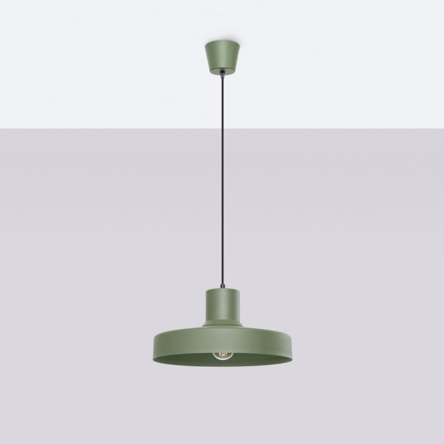 Κρεμαστό φωτιστικό οροφής BILO 1xE27/15W/230V διάμετρος 35 cm πράσινο