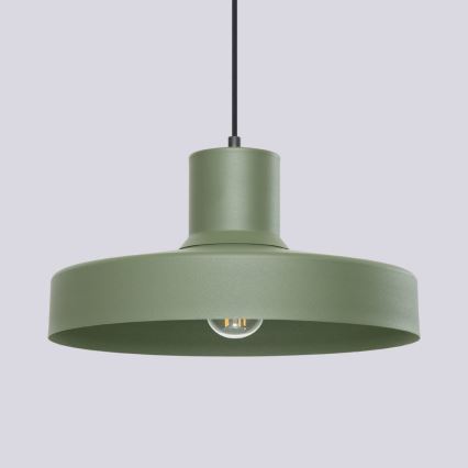 Κρεμαστό φωτιστικό οροφής BILO 1xE27/15W/230V διάμετρος 35 cm πράσινο