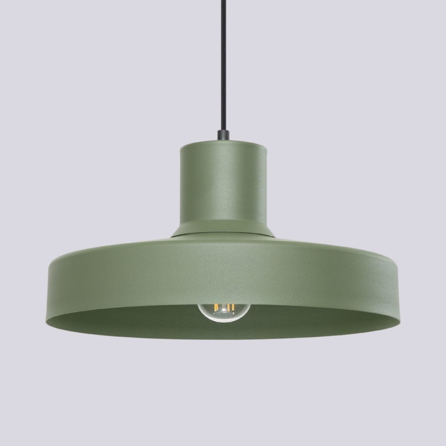 Κρεμαστό φωτιστικό οροφής BILO 1xE27/15W/230V διάμετρος 35 cm πράσινο