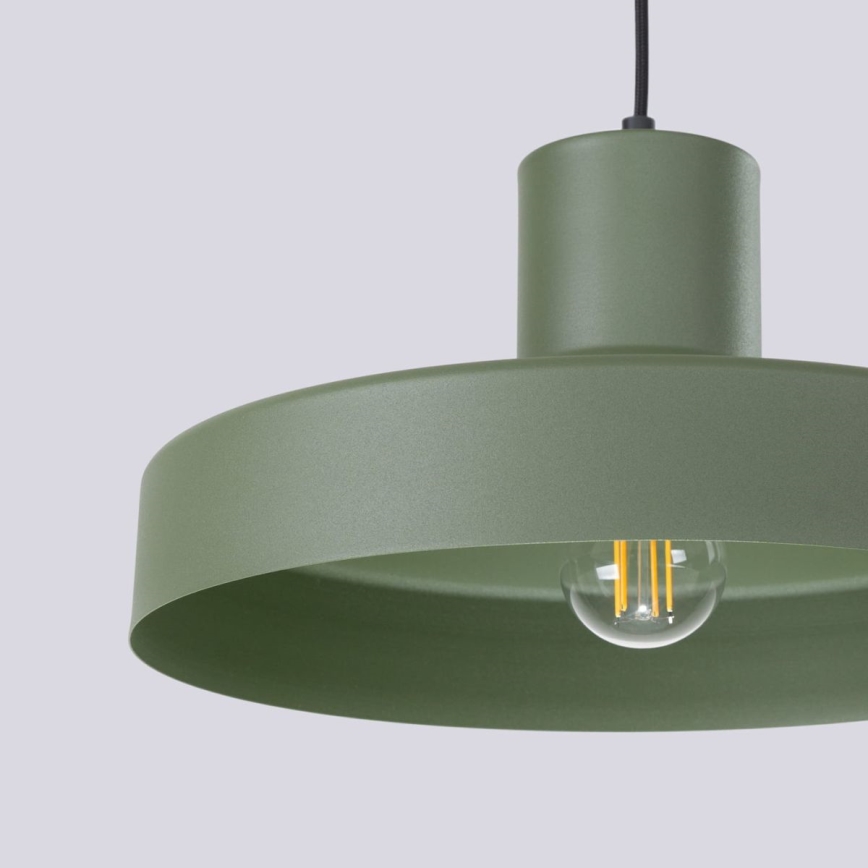 Κρεμαστό φωτιστικό οροφής BILO 1xE27/15W/230V διάμετρος 35 cm πράσινο