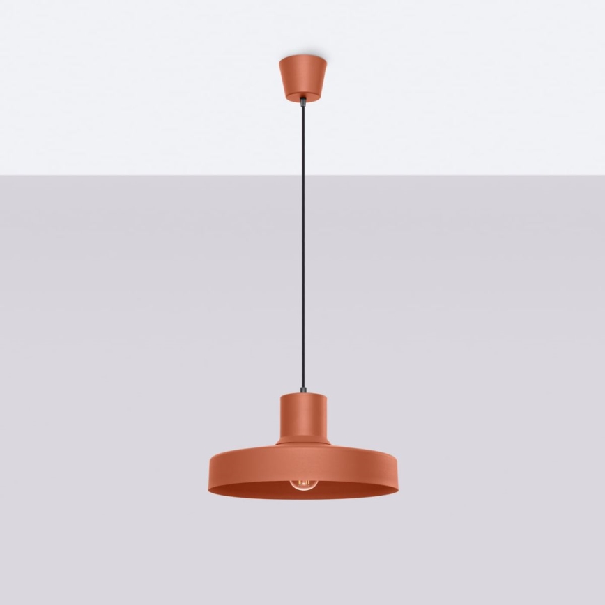 Κρεμαστό φωτιστικό οροφής BILO 1xE27/15W/230V διάμετρος 35 cm πορτοκαλί