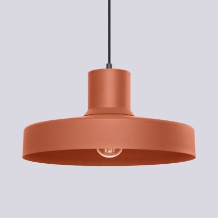 Κρεμαστό φωτιστικό οροφής BILO 1xE27/15W/230V διάμετρος 35 cm πορτοκαλί