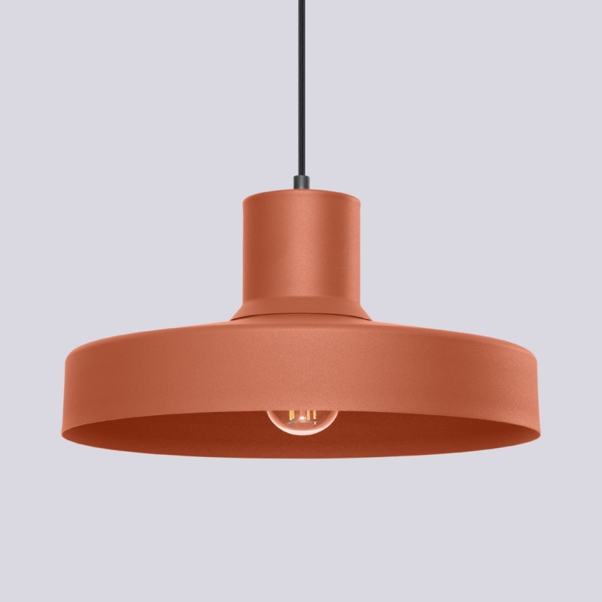 Κρεμαστό φωτιστικό οροφής BILO 1xE27/15W/230V διάμετρος 35 cm πορτοκαλί
