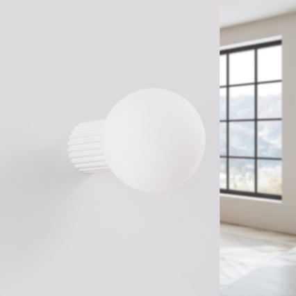 Επιτοίχιο φωτιστικό μπάνιου HALO 1xG9/8W/230V διάμετρος 12 cm IP44 λευκό