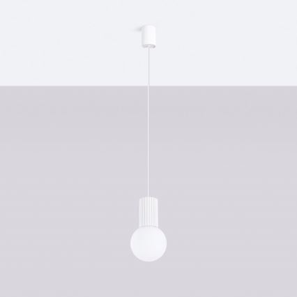 Κρεμαστό φωτιστικό οροφής HALO 1xG9/8W/230V διάμετρος 12 cm λευκό