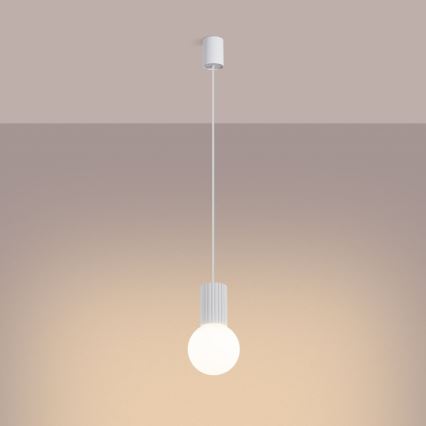 Κρεμαστό φωτιστικό οροφής HALO 1xG9/8W/230V διάμετρος 12 cm λευκό