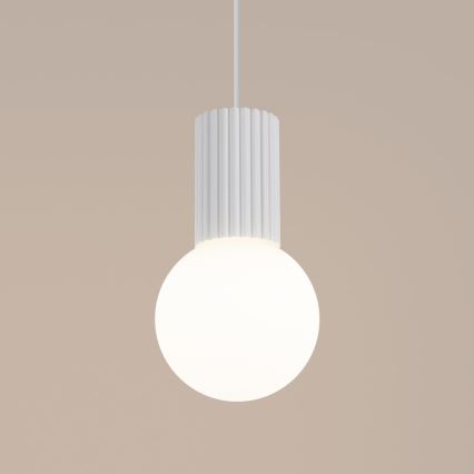 Κρεμαστό φωτιστικό οροφής HALO 1xG9/8W/230V διάμετρος 12 cm λευκό
