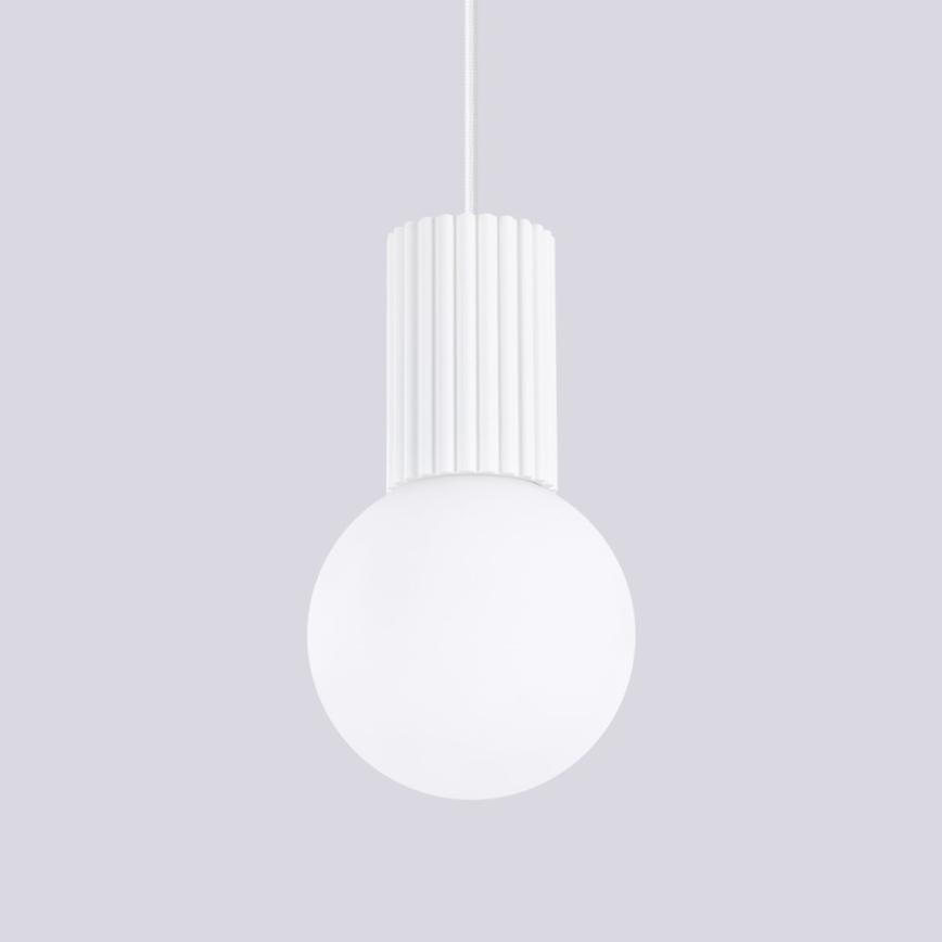 Κρεμαστό φωτιστικό οροφής HALO 1xG9/8W/230V διάμετρος 12 cm λευκό
