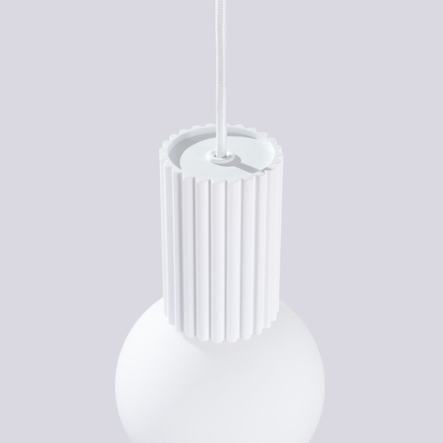 Κρεμαστό φωτιστικό οροφής HALO 1xG9/8W/230V διάμετρος 12 cm λευκό