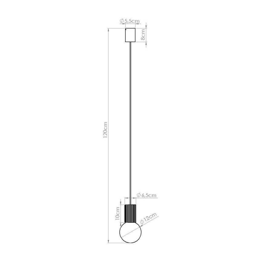 Κρεμαστό φωτιστικό οροφής HALO 1xG9/8W/230V διάμετρος 12 cm λευκό