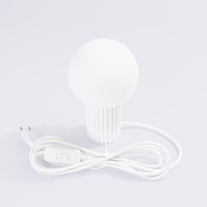 Eπιτραπέζιο φωτιστικό HALO 1xG9/8W/230V διάμετρος 12 cm λευκό