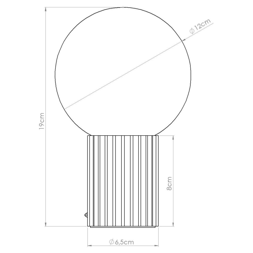 Eπιτραπέζιο φωτιστικό HALO 1xG9/8W/230V διάμετρος 12 cm λευκό