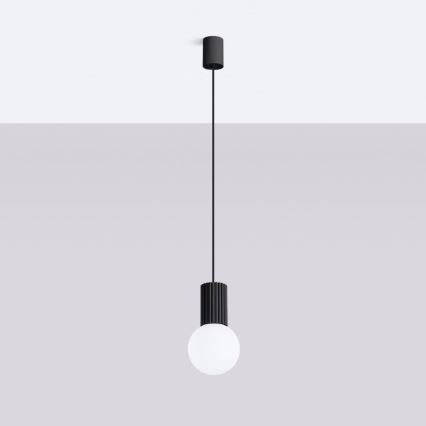 Κρεμαστό φωτιστικό οροφής HALO 1xG9/8W/230V διάμετρος 12 cm μαύρο