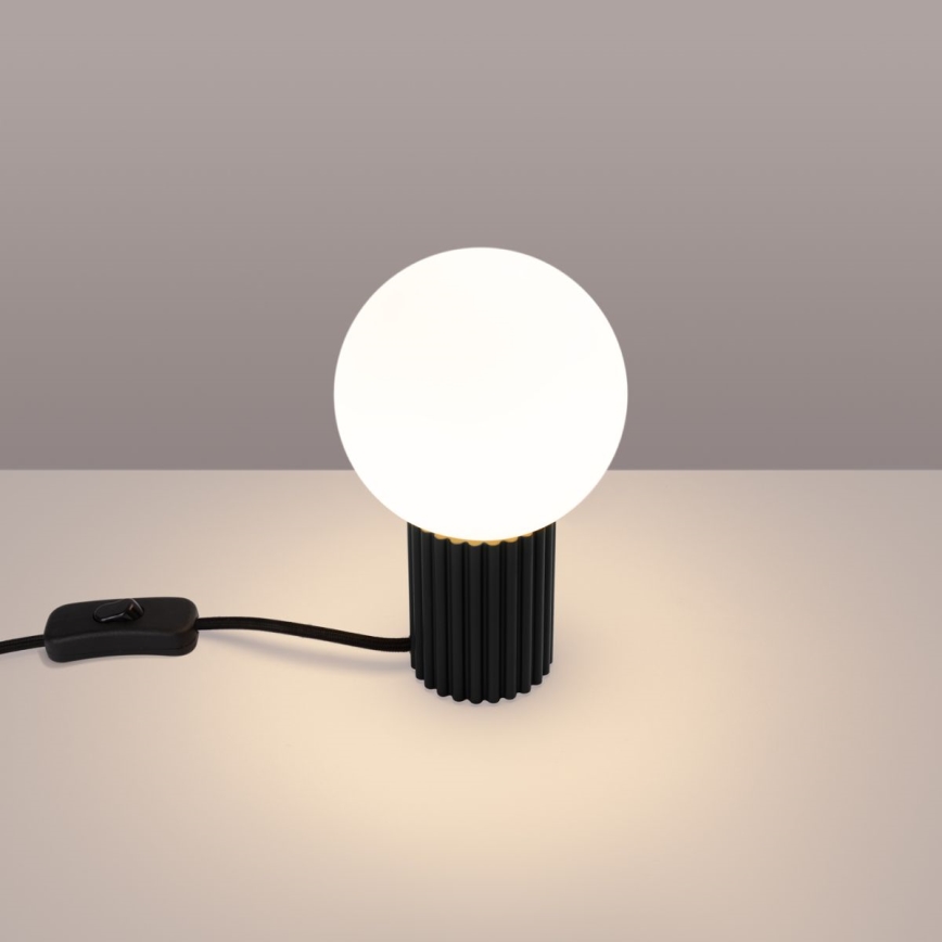 Eπιτραπέζιο φωτιστικό HALO 1xG9/8W/230V διάμετρος 12 cm μαύρο