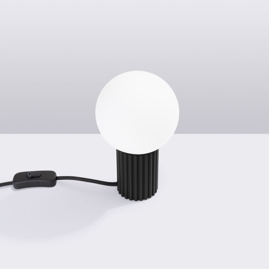 Eπιτραπέζιο φωτιστικό HALO 1xG9/8W/230V διάμετρος 12 cm μαύρο
