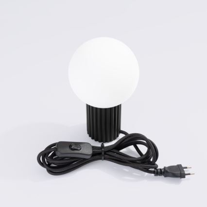 Eπιτραπέζιο φωτιστικό HALO 1xG9/8W/230V διάμετρος 12 cm μαύρο