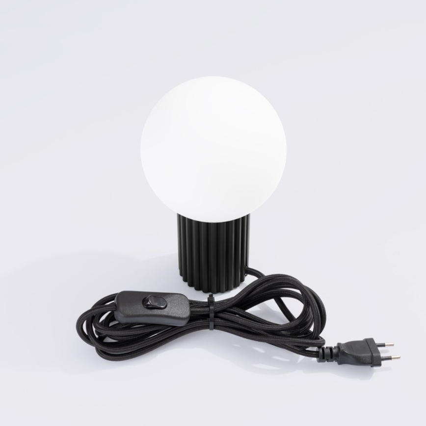 Eπιτραπέζιο φωτιστικό HALO 1xG9/8W/230V διάμετρος 12 cm μαύρο