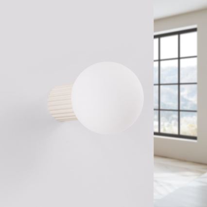 Επιτοίχιο φωτιστικό μπάνιου HALO 1xG9/8W/230V διάμετρος 12 cm IP44 κρεμ