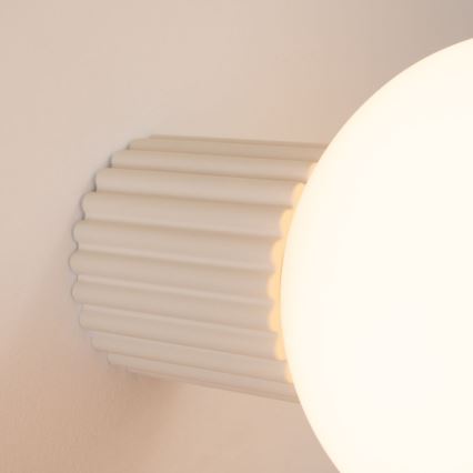 Επιτοίχιο φωτιστικό μπάνιου HALO 1xG9/8W/230V διάμετρος 12 cm IP44 κρεμ