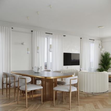 Κρεμαστό φωτιστικό οροφής HALO 1xG9/8W/230V διάμετρος 12 cm κρεμ