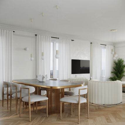 Eπιτραπέζιο φωτιστικό HALO 1xG9/8W/230V διάμετρος 12 cm κρεμ