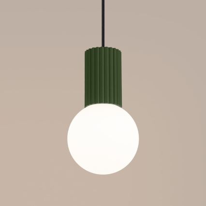 Κρεμαστό φωτιστικό οροφής HALO 1xG9/8W/230V διάμετρος 12 cm πράσινο