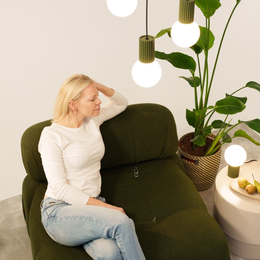 Κρεμαστό φωτιστικό οροφής HALO 3xG9/8W/230V διάμετρος 25 cm πράσινο