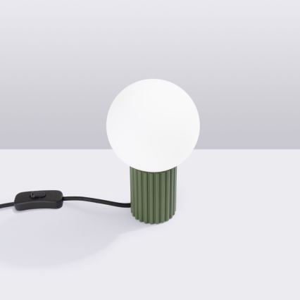 Eπιτραπέζιο φωτιστικό HALO 1xG9/8W/230V διάμετρος 12 cm πράσινο