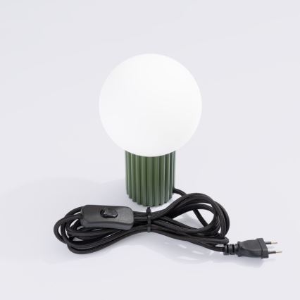 Eπιτραπέζιο φωτιστικό HALO 1xG9/8W/230V διάμετρος 12 cm πράσινο