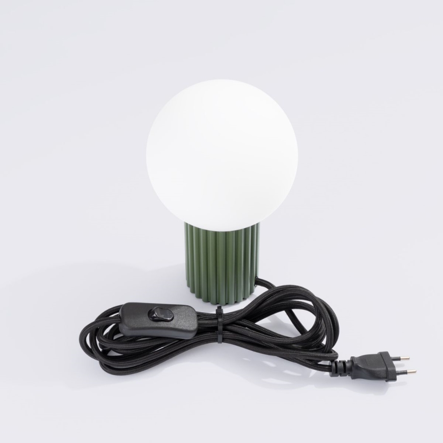 Eπιτραπέζιο φωτιστικό HALO 1xG9/8W/230V διάμετρος 12 cm πράσινο
