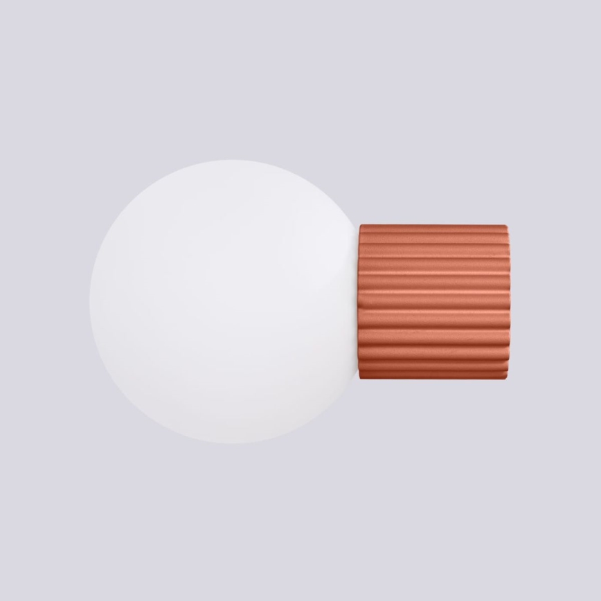 Επιτοίχιο φωτιστικό μπάνιου HALO 1xG9/8W/230V διάμετρος 12 cm IP44 πορτοκαλί