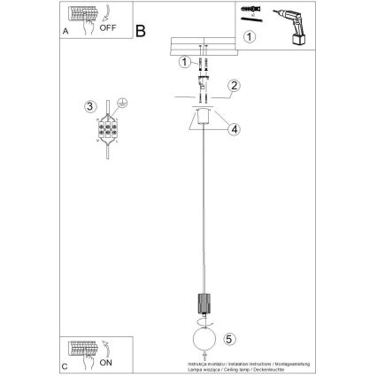 Κρεμαστό φωτιστικό οροφής HALO 1xG9/8W/230V διάμετρος 12 cm πορτοκαλί