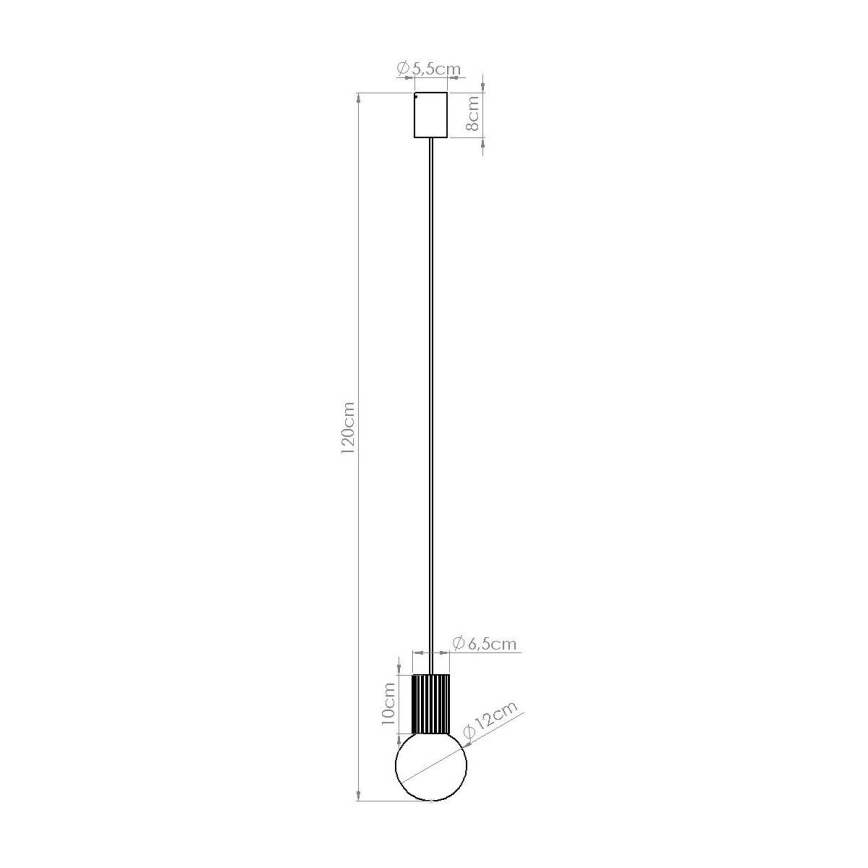 Κρεμαστό φωτιστικό οροφής HALO 1xG9/8W/230V διάμετρος 12 cm πορτοκαλί