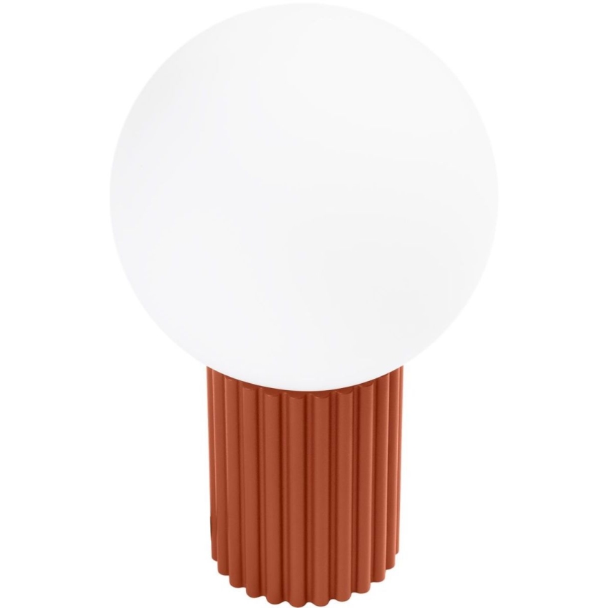 Eπιτραπέζιο φωτιστικό HALO 1xG9/8W/230V διάμετρος 12 cm πορτοκαλί