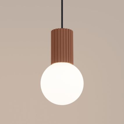 Κρεμαστό φωτιστικό οροφής HALO 1xG9/8W/230V διάμετρος 12 cm καφέ