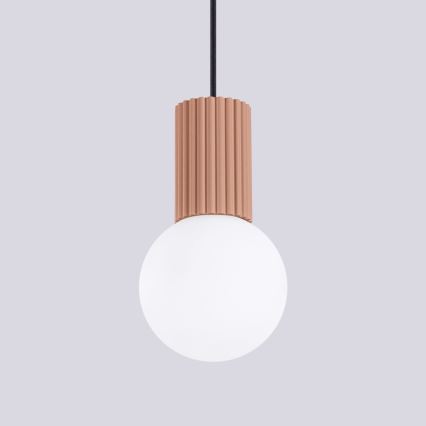 Κρεμαστό φωτιστικό οροφής HALO 1xG9/8W/230V διάμετρος 12 cm καφέ