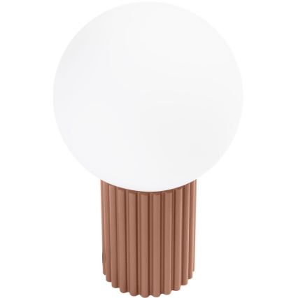 Eπιτραπέζιο φωτιστικό HALO 1xG9/8W/230V διάμετρος 12 cm καφέ