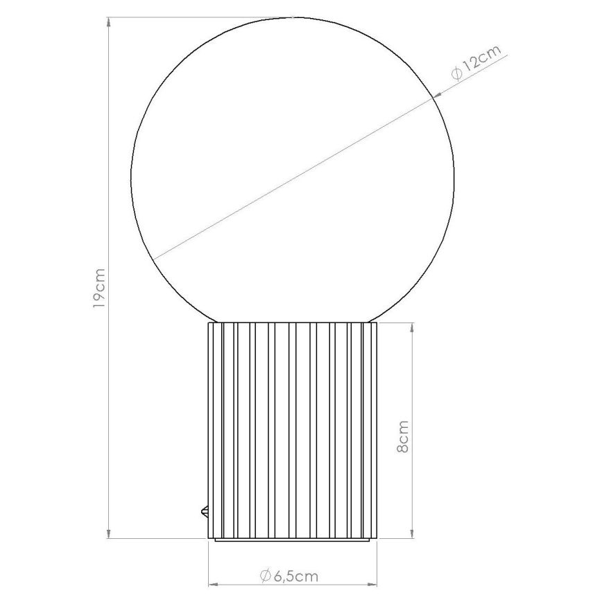 Eπιτραπέζιο φωτιστικό HALO 1xG9/8W/230V διάμετρος 12 cm καφέ