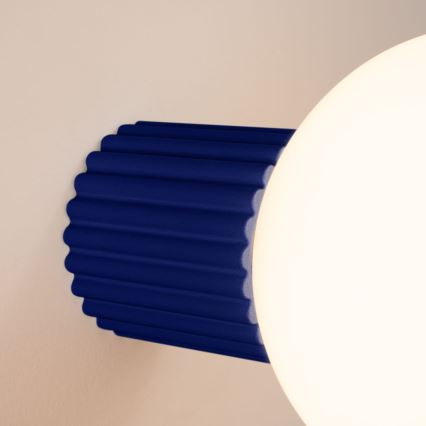 Επιτοίχιο φωτιστικό μπάνιου HALO 1xG9/8W/230V διάμετρος 12 cm IP44 μπλε