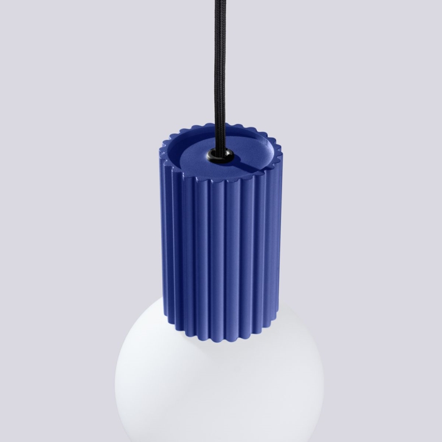 Κρεμαστό φωτιστικό οροφής HALO 1xG9/8W/230V διάμετρος 12 cm μπλε