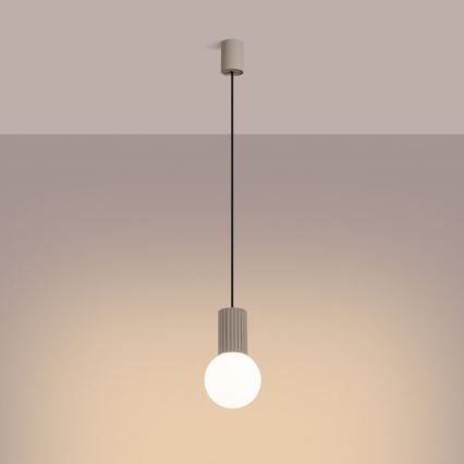Κρεμαστό φωτιστικό οροφής HALO 1xG9/8W/230V διάμετρος 12 cm μπεζ
