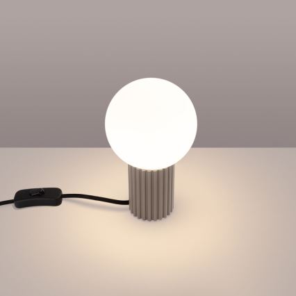 Eπιτραπέζιο φωτιστικό HALO 1xG9/8W/230V διάμετρος 12 cm μπεζ