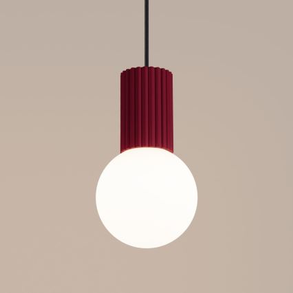 Κρεμαστό φωτιστικό οροφής HALO 1xG9/8W/230V διάμετρος 12 cm κόκκινο