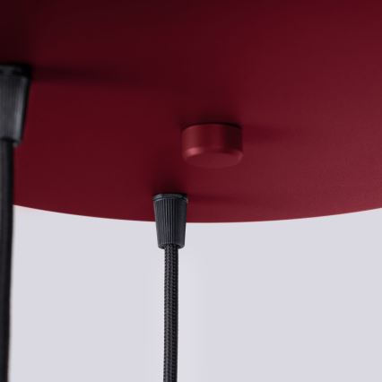 Κρεμαστό φωτιστικό οροφής HALO 3xG9/8W/230V διάμετρος 25 cm κόκκινο