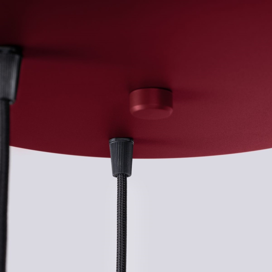 Κρεμαστό φωτιστικό οροφής HALO 3xG9/8W/230V διάμετρος 25 cm κόκκινο
