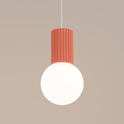 Κρεμαστό φωτιστικό οροφής HALO 1xG9/8W/230V διάμετρος 12 cm ροζ