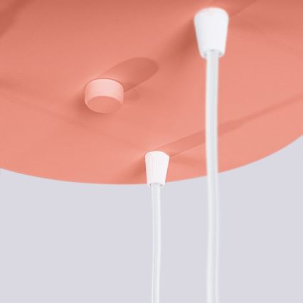 Κρεμαστό φωτιστικό οροφής HALO 3xG9/8W/230V διάμετρος 25 cm ροζ