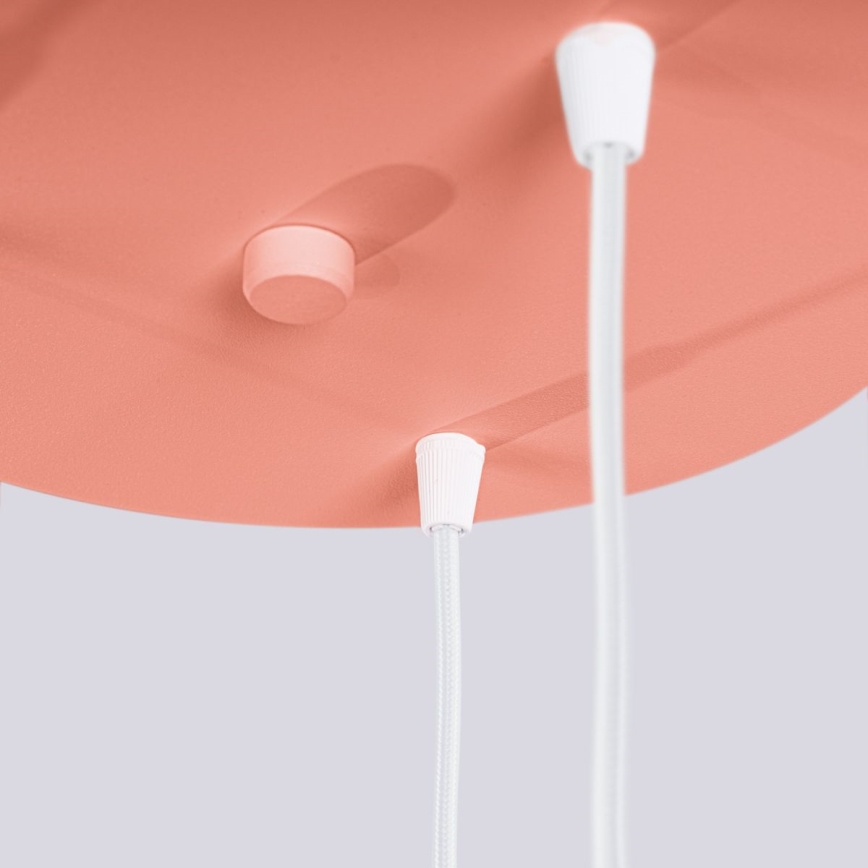 Κρεμαστό φωτιστικό οροφής HALO 3xG9/8W/230V διάμετρος 25 cm ροζ