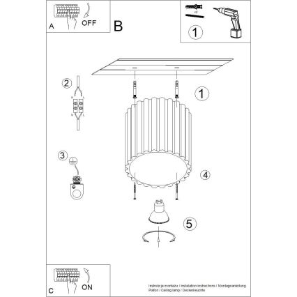 Σποτ φωτιστικό AURA 1xGU10/10W/230V 10 cm λευκό