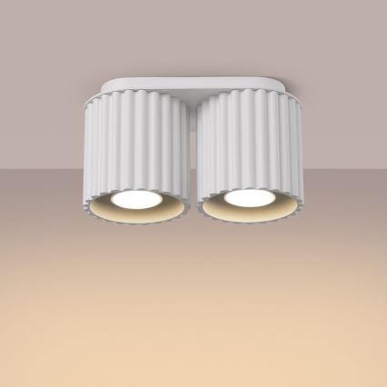 Φωτιστικό σποτ AURA 2xGU10/10W/230V λευκό